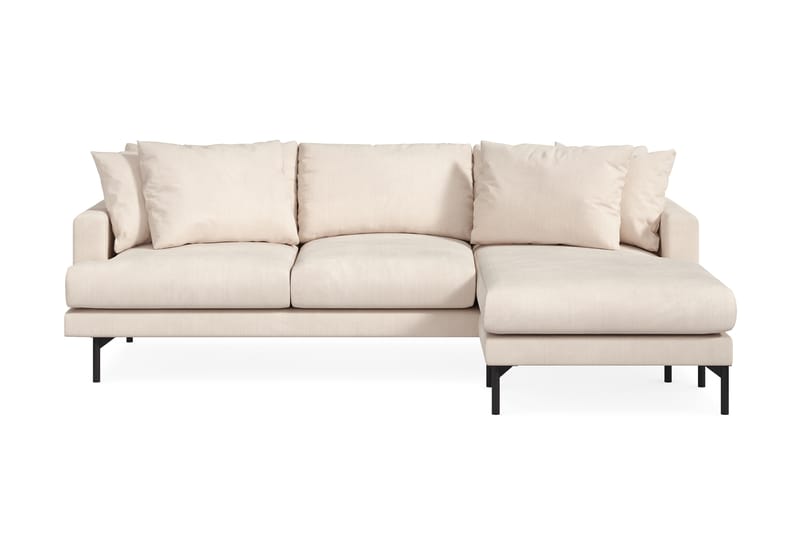 Menard 3-sits Högervänd L-formad Divansoffa i Manchester - Beige - Möbler - Soffa - Divansoffor & schäslongsoffa