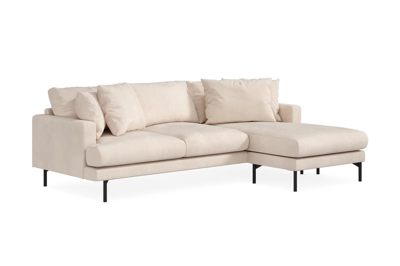 Menard 3-sits Högervänd L-formad Divansoffa i Manchester - Beige - Möbler - Soffa - Divansoffor & schäslongsoffa