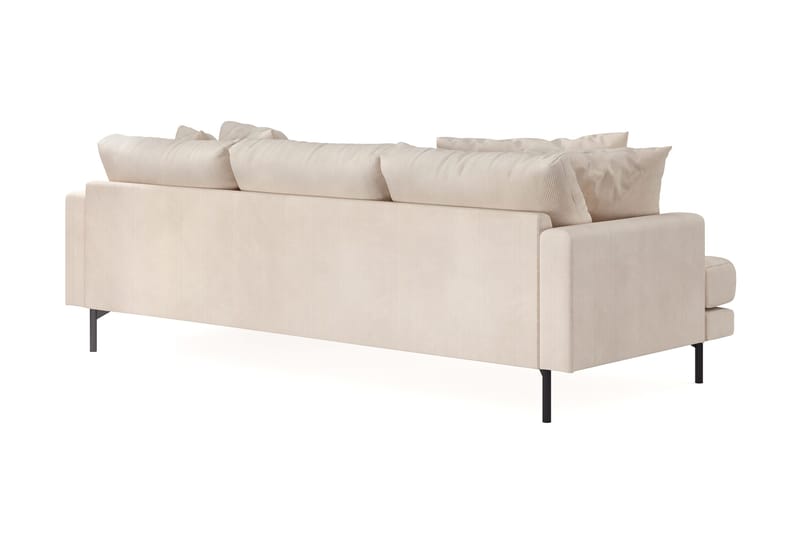 Menard 3-sits Högervänd L-formad Divansoffa i Manchester - Beige - Möbler - Soffa - Divansoffor & schäslongsoffa - 3 sits soffa med divan