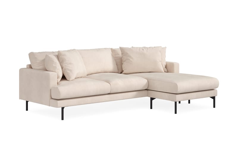 Menard 3-sits Högervänd L-formad Divansoffa i Manchester - Beige - Möbler - Soffa - Divansoffor & schäslongsoffa - 3 sits soffa med divan
