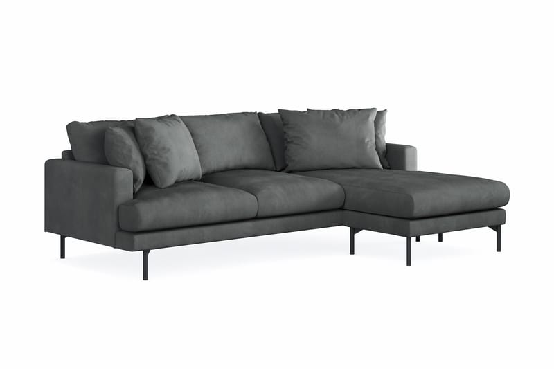 Menard 3-sits Högervänd L-formad Divansoffa i Manchester - Grå - Möbler - Soffa - Divansoffor & schäslongsoffa - 3 sits soffa med divan