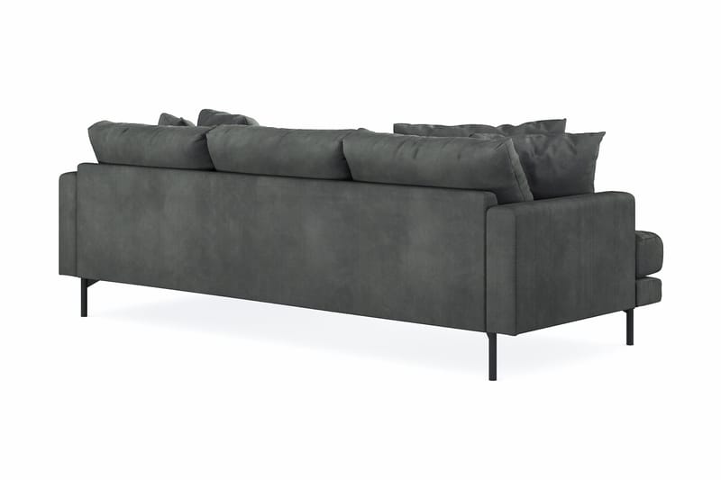 Menard 3-sits Högervänd L-formad Divansoffa i Manchester - Grå - Möbler - Soffa - Divansoffor & schäslongsoffa - 3 sits soffa med divan