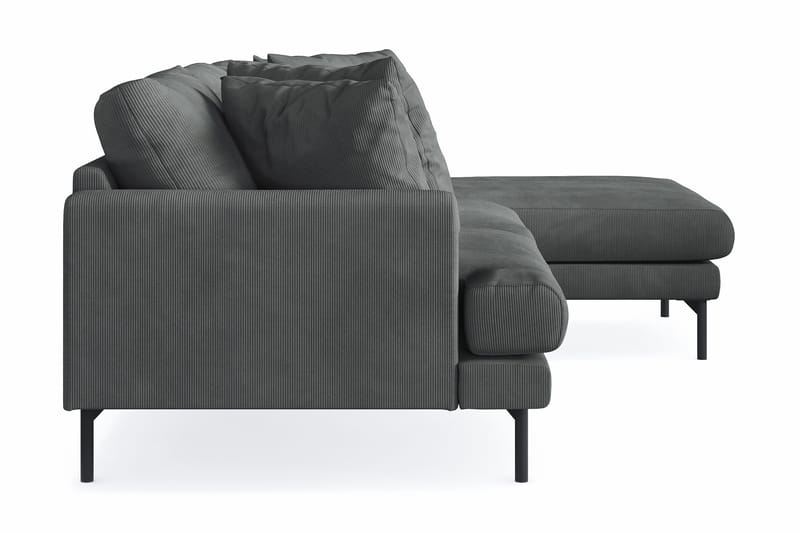 Menard 3-sits Högervänd L-formad Divansoffa i Manchester - Grå - Möbler - Soffa - Divansoffor & schäslongsoffa - 3 sits soffa med divan