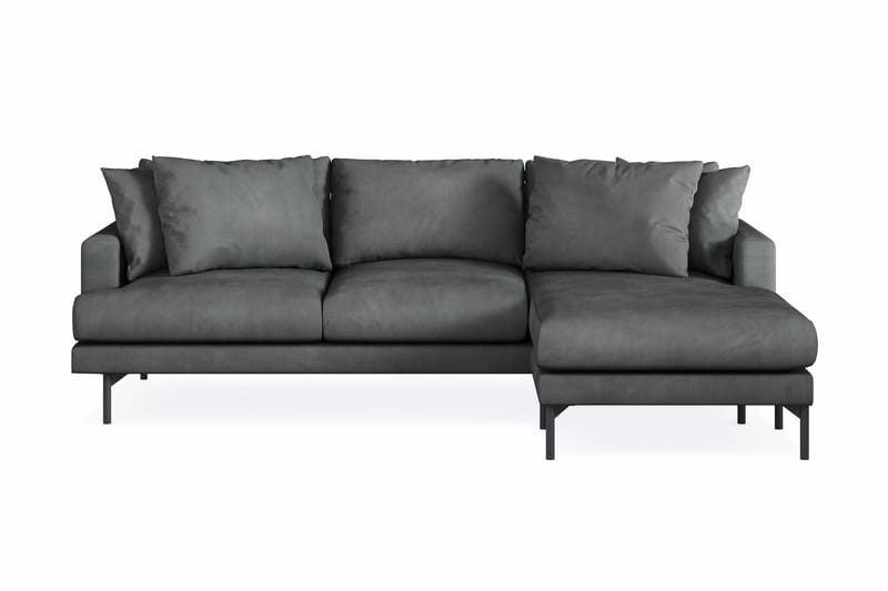 Menard 3-sits Högervänd L-formad Divansoffa i Manchester - Grå - Möbler - Soffa - Divansoffor & schäslongsoffa - 3 sits soffa med divan
