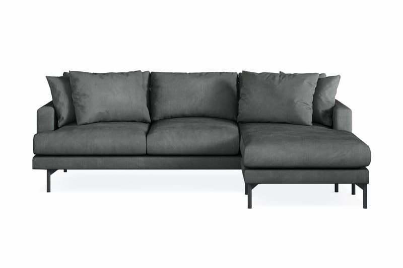 Menard 3-sits Högervänd L-formad Divansoffa i Manchester - Grå - Möbler - Soffa - Divansoffor & schäslongsoffa
