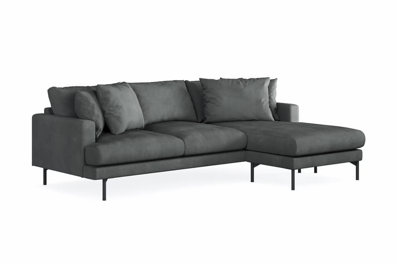 Menard 3-sits Högervänd L-formad Divansoffa i Manchester - Grå - Möbler - Soffa - Divansoffor & schäslongsoffa