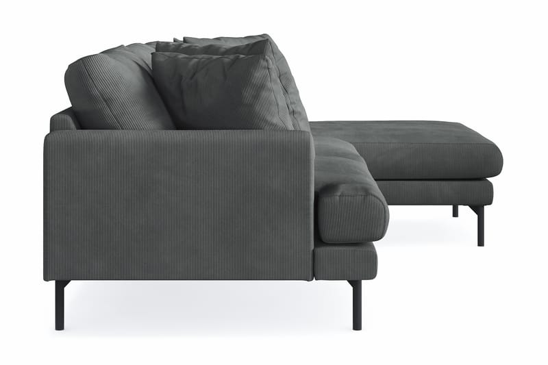Menard 3-sits Högervänd L-formad Divansoffa i Manchester - Grå - Möbler - Soffa - Divansoffor & schäslongsoffa