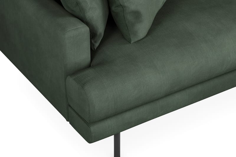 Menard 3-sits Högervänd L-formad Divansoffa i Manchester - Grön - Möbler - Soffa - Divansoffor & schäslongsoffa - 3 sits soffa med divan