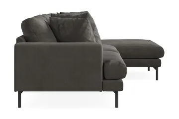 Menard 3-sits Högervänd L-formad Divansoffa i Manchester - Mörkgrå - Möbler - Soffa - Divansoffor & schäslongsoffa - 3 sits soffa med divan