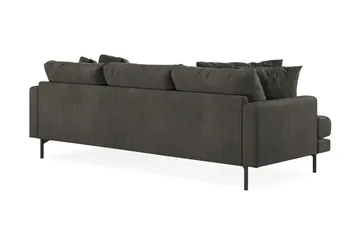 Menard 3-sits Högervänd L-formad Divansoffa i Manchester - Mörkgrå - Möbler - Soffa - Divansoffor & schäslongsoffa - 3 sits soffa med divan