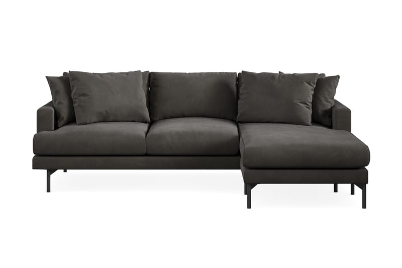 Menard 3-sits Högervänd L-formad Divansoffa i Manchester - Mörkgrå - Möbler - Soffa - Divansoffor & schäslongsoffa