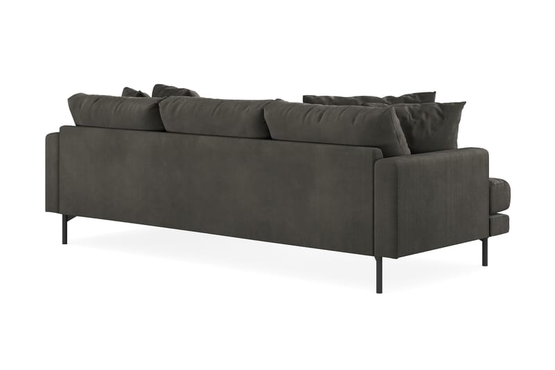 Menard 3-sits Högervänd L-formad Divansoffa i Manchester - Mörkgrå - Möbler - Soffa - Divansoffor & schäslongsoffa
