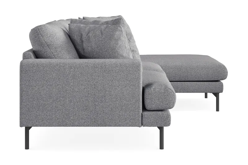 Menard 3-sits Högervänd L-formad Divansoffa i Tyg - Grå - Möbler - Soffa - Divansoffor & schäslongsoffa - 3 sits soffa med divan