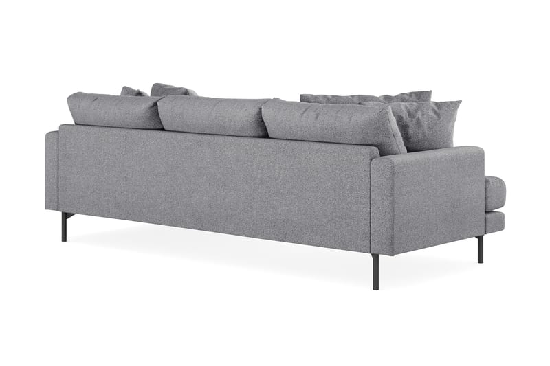 Menard 3-sits Högervänd L-formad Divansoffa i Tyg - Grå - Möbler - Soffa - Divansoffor & schäslongsoffa - 3 sits soffa med divan