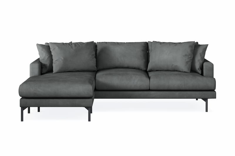 Menard 3-sits Vänstervänd L-formad Divansoffa i Manchester - Grå - Möbler - Soffa - Divansoffor & schäslongsoffa