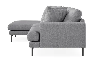 Menard 3-sits Vänstervänd L-formad Divansoffa i Tyg - Grå - Möbler - Soffa - Divansoffor & schäslongsoffa - 3 sits soffa med divan