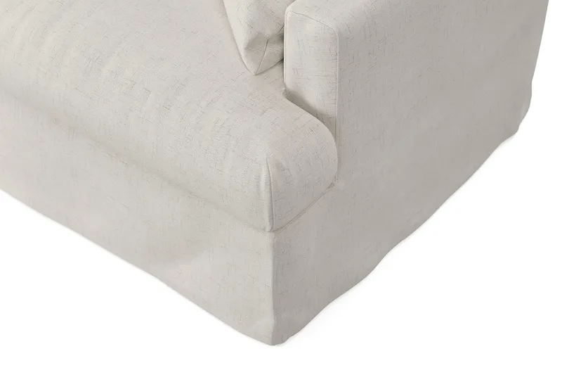 Menard 4-sits Högervänd L-formad Djup Schäslongsoffa i Tyg - Beige - Möbler - Soffa - Divansoffor & schäslongsoffa - 4 sits soffa med divan