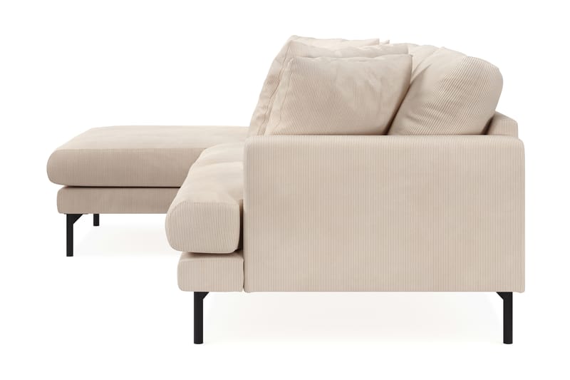 Menard 4-sits Vänstervänd L-formad Djup Divansoffa i Manchester - Beige - Möbler - Soffa - Divansoffor & schäslongsoffa