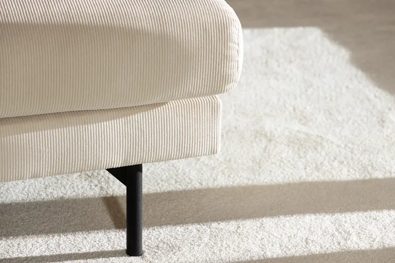 Menard 4-sits Vänstervänd L-formad Djup Schäslongsoffa i Manchester - Beige - Möbler - Soffa - Divansoffor & schäslongsoffa - 4 sits soffa med divan