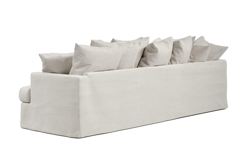 Menard 4-sits Vänstervänd L-formad Djup Schäslongsoffa i Tyg - Beige - Möbler - Soffa - Divansoffor & schäslongsoffa - 4 sits soffa med divan