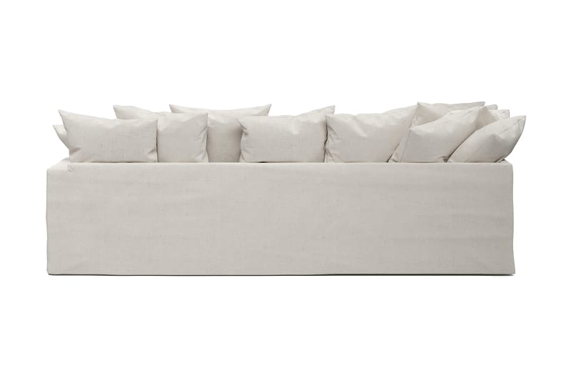 Menard 4-sits Vänstervänd L-formad Schäslongsoffa i Tyg - Beige - Möbler - Soffa - Divansoffor & schäslongsoffa - 4 sits soffa med divan