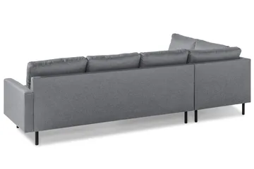 Peppe 4-sits Vänstervänd L-formad Schäslongsoffa i Tyg - Ljusgrå - Möbler - Soffa - Divansoffor & schäslongsoffa - 4 sits soffa med divan