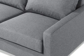 Peppe 4-sits Vänstervänd L-formad Schäslongsoffa i Tyg - Ljusgrå - Möbler - Soffa - Divansoffor & schäslongsoffa - 4 sits soffa med divan