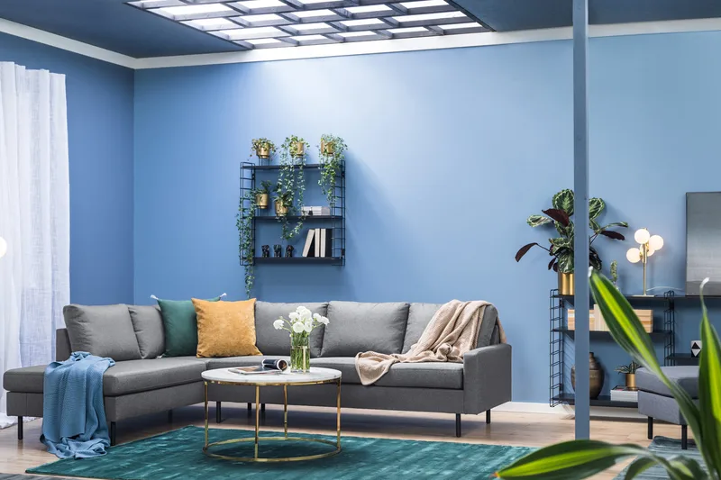 Peppe 4-sits Vänstervänd L-formad Schäslongsoffa i Tyg - Ljusgrå - Möbler - Soffa - Divansoffor & schäslongsoffa - 4 sits soffa med divan