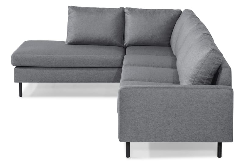 Peppe 4-sits Vänstervänd L-formad Schäslongsoffa i Tyg - Ljusgrå - Möbler - Soffa - Divansoffor & schäslongsoffa - 4 sits soffa med divan