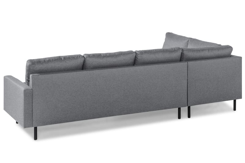 Peppe 4-sits Vänstervänd L-formad Schäslongsoffa i Tyg - Ljusgrå - Möbler - Soffa - Divansoffor & schäslongsoffa - 4 sits soffa med divan