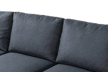 Peppe 4-sits Vänstervänd L-formad Schäslongsoffa i Tyg - Mörkgrå - Möbler - Soffa - Divansoffor & schäslongsoffa - 4 sits soffa med divan
