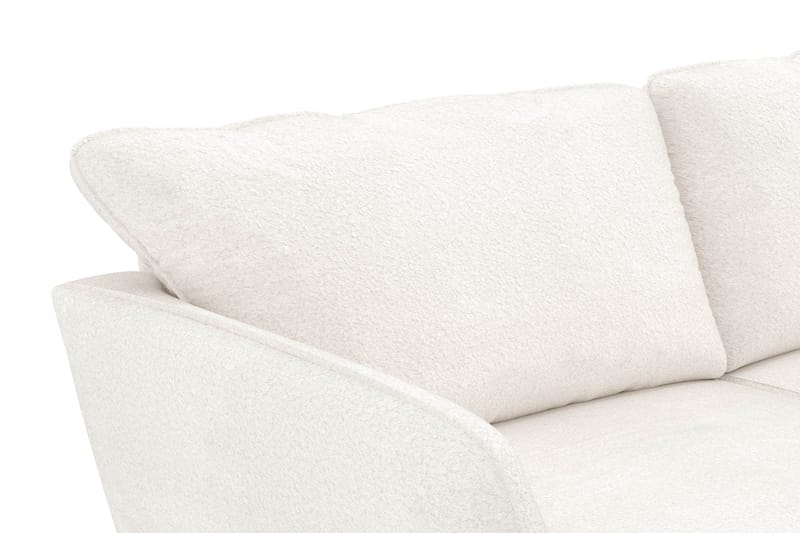 Trend Lyx 3-sits Divansoffa Höger - Vit|Bouclé - Divansoffor & schäslongsoffa - 4 sits soffa med divan