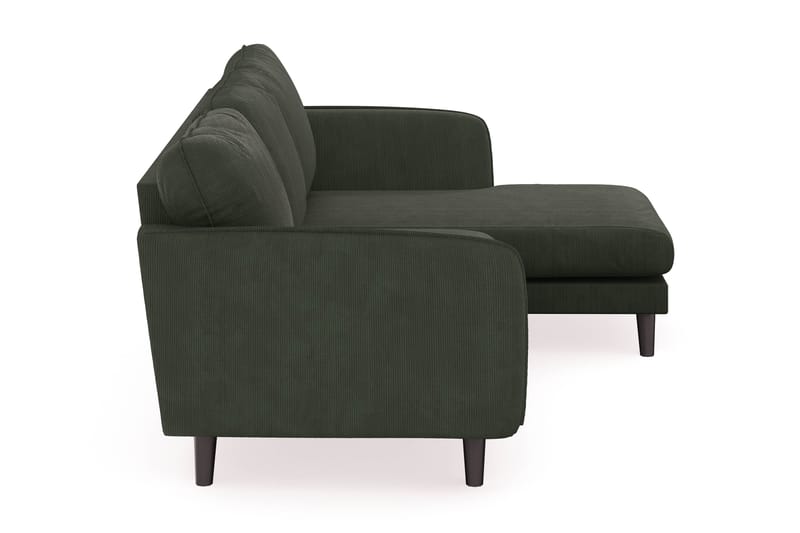 Trend Lyx 3-sits Högervänd L-formad Divansoffa i Manchester - Mörkgrön - Möbler - Soffa - Divansoffor & schäslongsoffa