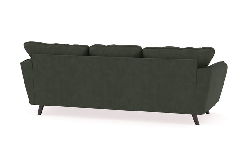 Trend Lyx 3-sits Högervänd L-formad Divansoffa i Manchester - Mörkgrön - Möbler - Soffa - Divansoffor & schäslongsoffa - 4 sits soffa med divan