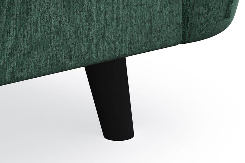 Trend Lyx 3-sits Högervänd L-formad Divansoffa i Sammet - Mörkgrön - Möbler - Soffa - Divansoffor & schäslongsoffa - 4 sits soffa med divan