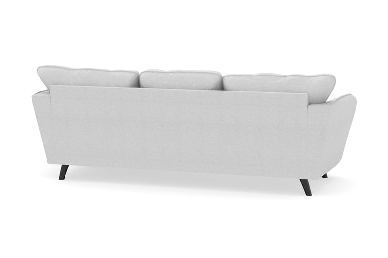 Trend Lyx 3-sits Högervänd L-formad Divansoffa i Tyg - Ljusgrå - Möbler - Soffa - Divansoffor & schäslongsoffa