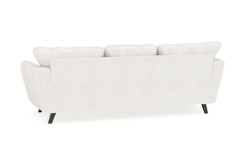 Trend Lyx 3-sits Vänstervänd L-formad Divansoffa i Bouclé - Vit - Möbler - Soffa - Divansoffor & schäslongsoffa - 4 sits soffa med divan