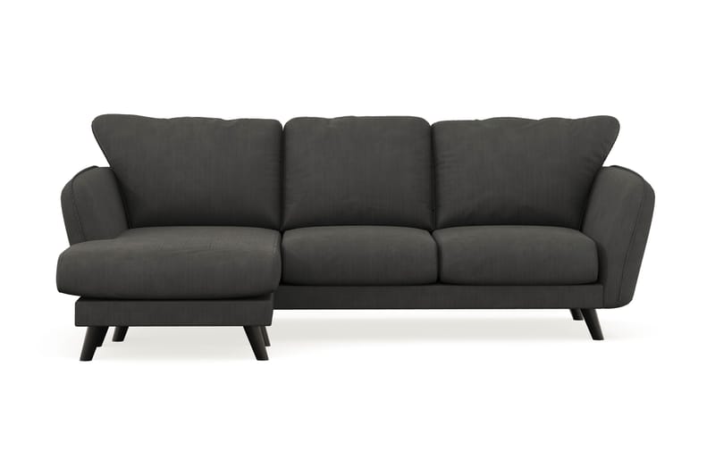 Trend Lyx 3-sits Vänstervänd L-formad Divansoffa i Manchester - Mörkgrå - Möbler - Soffa - Divansoffor & schäslongsoffa