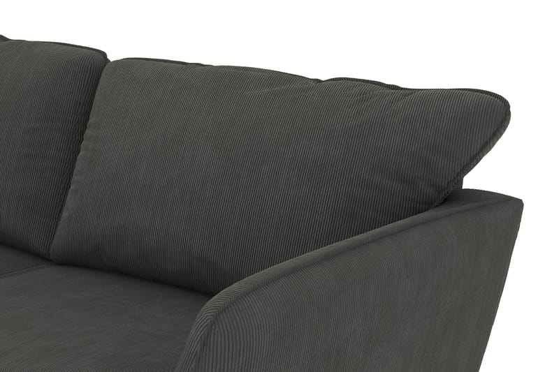 Trend Lyx 3-sits Vänstervänd L-formad Divansoffa i Manchester - Mörkgrå - Möbler - Soffa - Divansoffor & schäslongsoffa