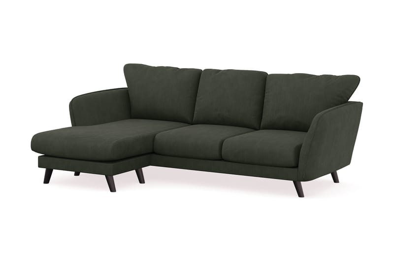 Trend Lyx 3-sits Vänstervänd L-formad Divansoffa i Manchester - Mörkgrön - Möbler - Soffa - Divansoffor & schäslongsoffa
