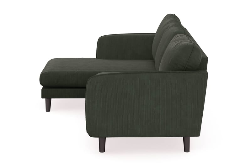 Trend Lyx 3-sits Vänstervänd L-formad Divansoffa i Manchester - Mörkgrön - Möbler - Soffa - Divansoffor & schäslongsoffa - 4 sits soffa med divan