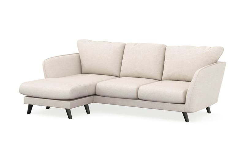 Trend Lyx 3-sits Vänstervänd L-formad Divansoffa i Tyg - Beige - Möbler - Soffa - Divansoffor & schäslongsoffa - 4 sits soffa med divan