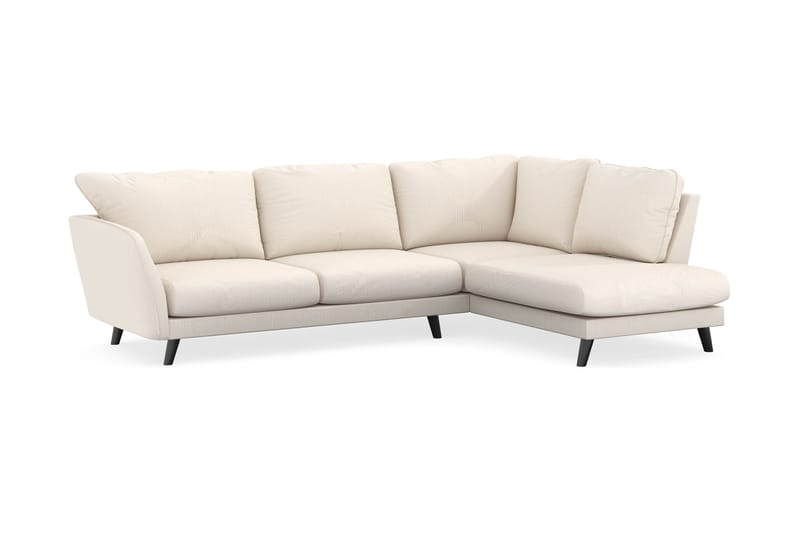 Trend Lyx 4-sits Högervänd L-formad Schäslongsoffa i Manchester - Beige - Möbler - Soffa - Divansoffor & schäslongsoffa