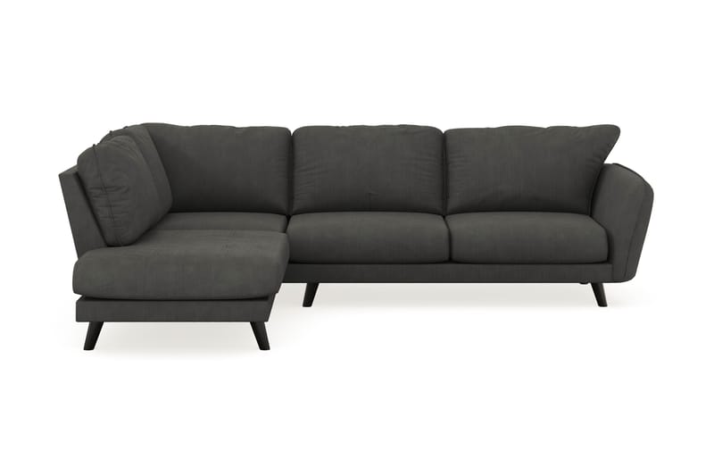 Trend Lyx 4-sits Vänstervänd L-formad Schäslongsoffa i Manchester - Mörkgrå - Möbler - Soffa - Divansoffor & schäslongsoffa