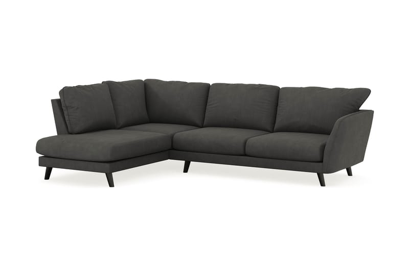 Trend Lyx 4-sits Vänstervänd L-formad Schäslongsoffa i Manchester - Mörkgrå - Möbler - Soffa - Divansoffor & schäslongsoffa