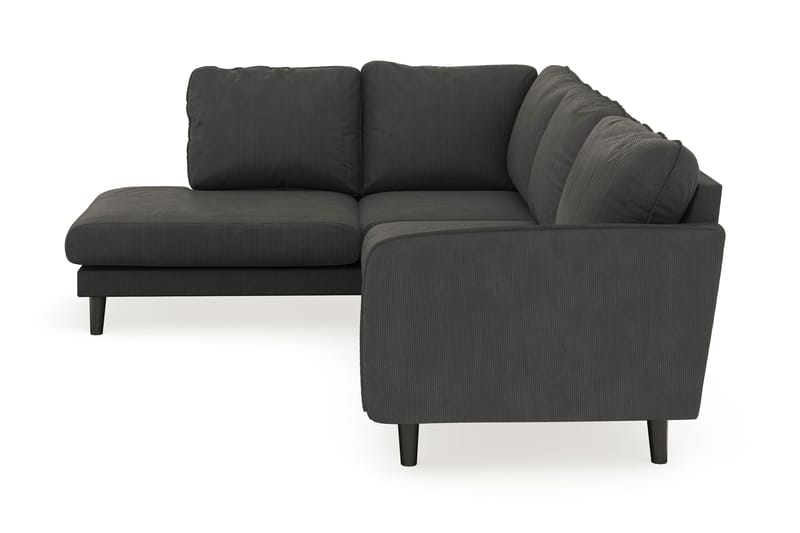 Trend Lyx 4-sits Vänstervänd L-formad Schäslongsoffa i Manchester - Mörkgrå - Möbler - Soffa - Divansoffor & schäslongsoffa