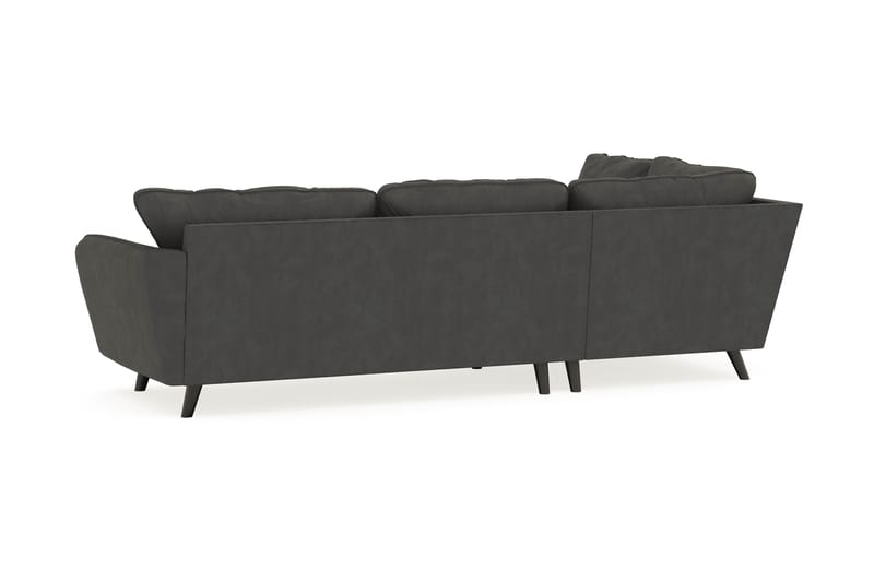 Trend Lyx 4-sits Vänstervänd L-formad Schäslongsoffa i Manchester - Mörkgrå - Möbler - Soffa - Divansoffor & schäslongsoffa