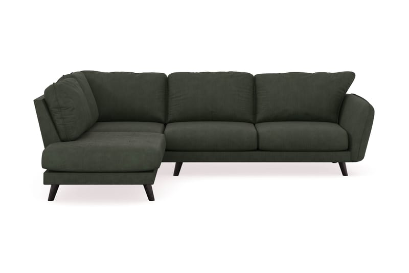 Trend Lyx 4-sits Vänstervänd L-formad Schäslongsoffa i Manchester - Mörkgrön - Möbler - Soffa - Divansoffor & schäslongsoffa