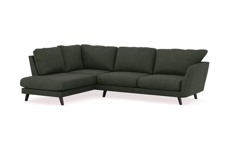 Trend Lyx 4-sits Vänstervänd L-formad Schäslongsoffa i Manchester - Mörkgrön - Möbler - Soffa - Divansoffor & schäslongsoffa