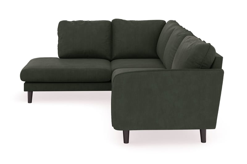 Trend Lyx 4-sits Vänstervänd L-formad Schäslongsoffa i Manchester - Mörkgrön - Möbler - Soffa - Divansoffor & schäslongsoffa - 4 sits soffa med divan
